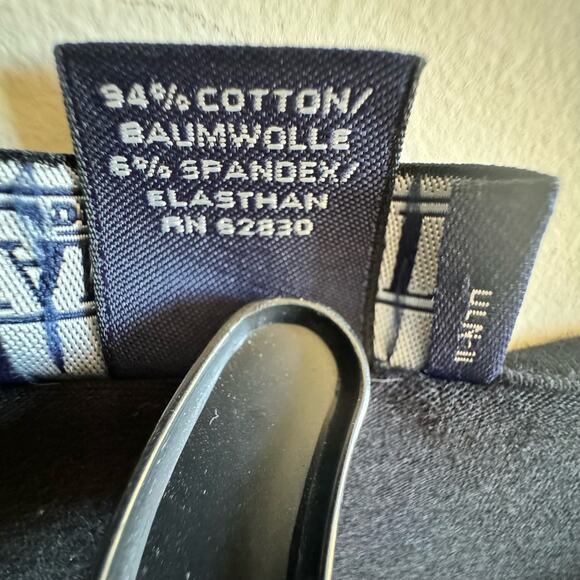 Lands' End Women's M 10-12 Black T Shirt Dress Casual Lagenlook Minimalist Basic - Picture 7 of 8